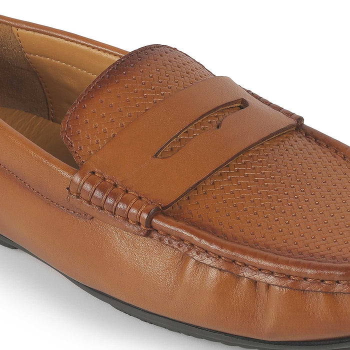 Men's Formal Leather Penny Loafers Tresmode