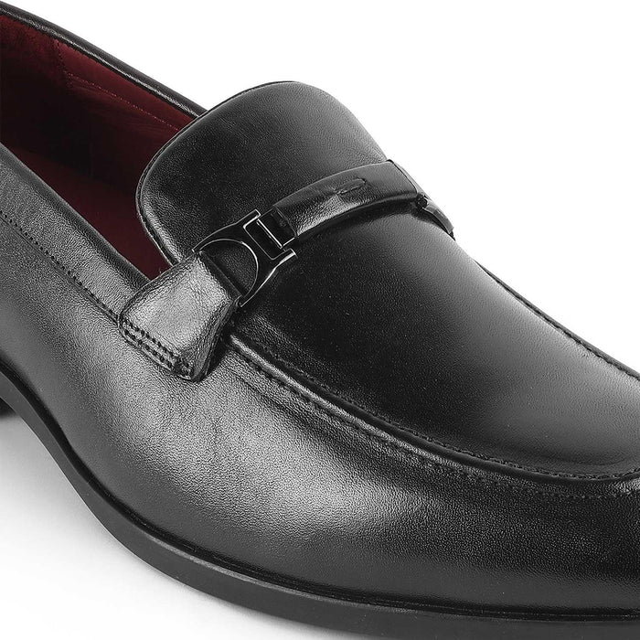 Rofel Black Men's Formal Leather Loafers Tresmode