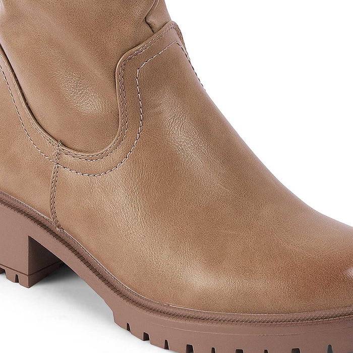Saintmor Khaki Women's Classic Ankle-length Boots Tresmode