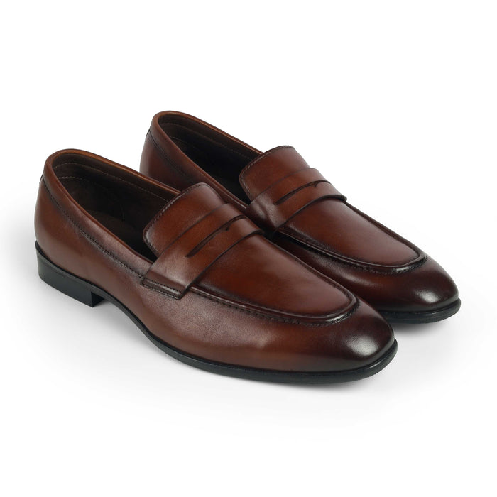 Men's Sophisticated Leather Penny Loafers Tresmode