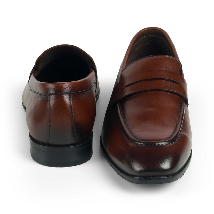 Men's Stylish Leather Penny Loafers Tresmode