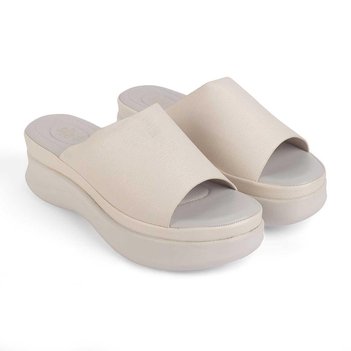 San White Women's Versatile Wedges Tresmode