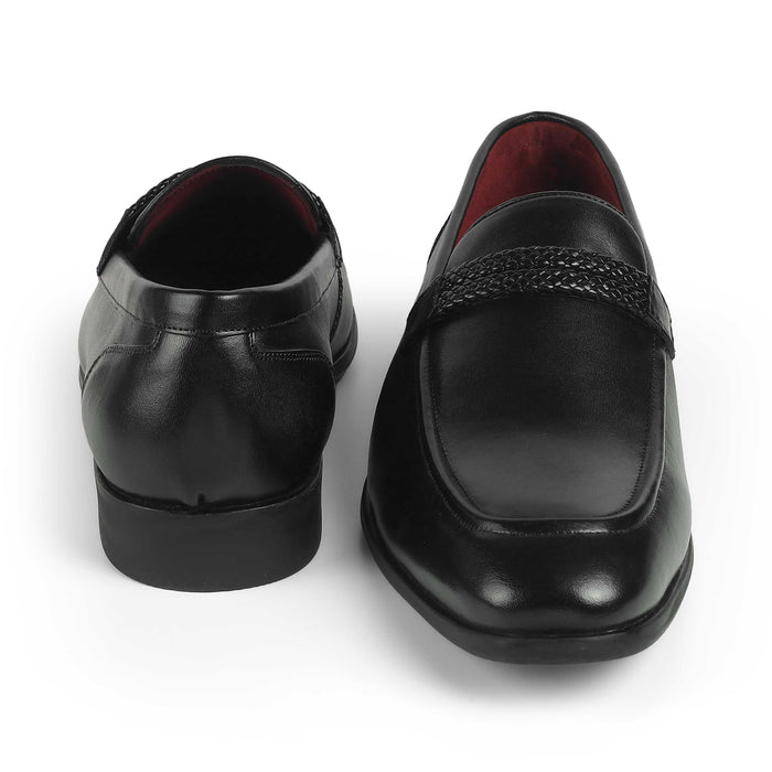 Men's Almond Toe-shape Leather Loafers Tresmode