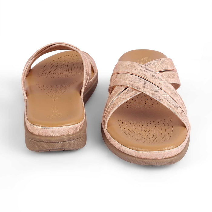 Slide Champagne Women's Versatile Flats Tresmode
