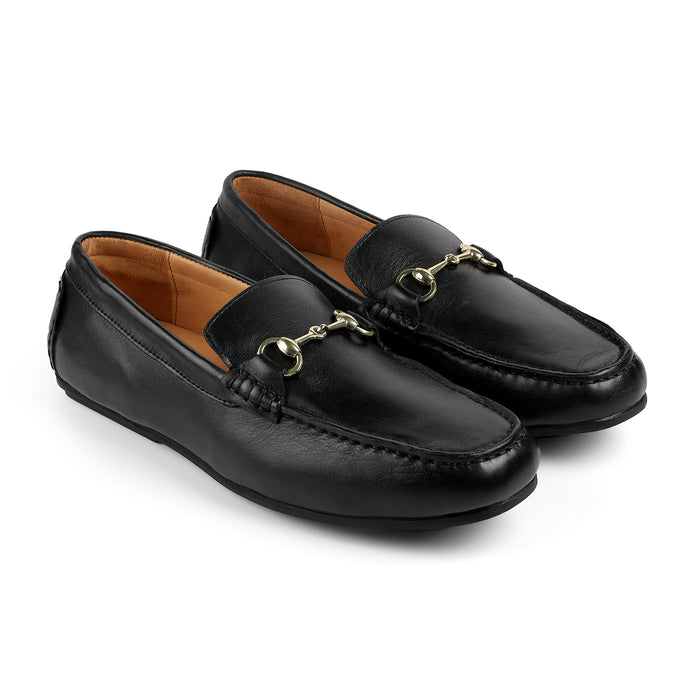 Men's TPR Sole Leather Loafers Tresmode