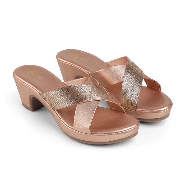 Women's Round Toe-shape Block Heel Sandals Tresmode