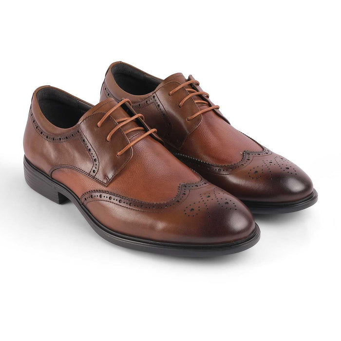 St.James Brown Men's TPR Sole Lace Ups Tresmode