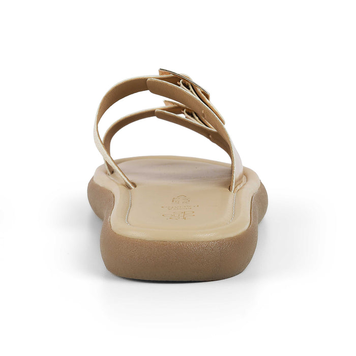 Tresmode Terra Gold Women's Dress Platform Flats