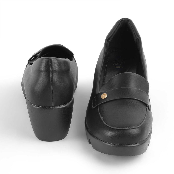 Towes Black Women's Vegan-friendly Wedge Sandals Tresmode