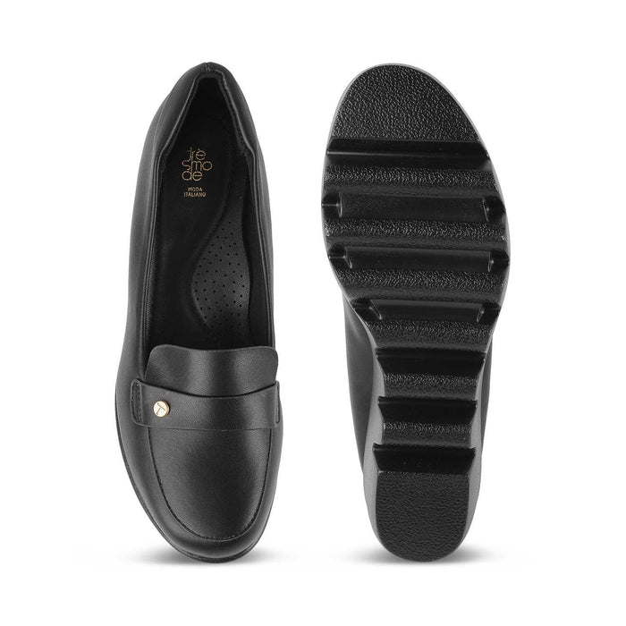 Towes Black Women's Versatile Wedge Sandals Tresmode