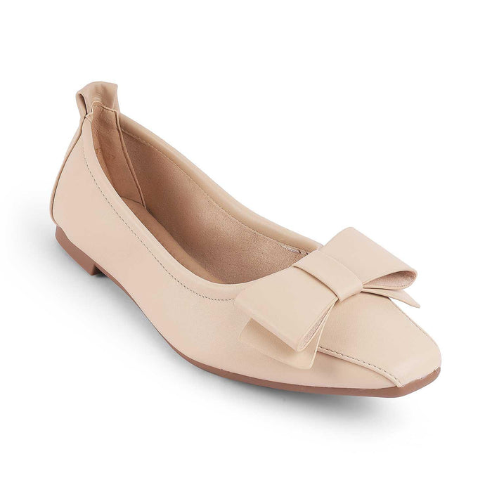 Treiu Beige Women's Vegan-Friendly Ballerinas Tresmode