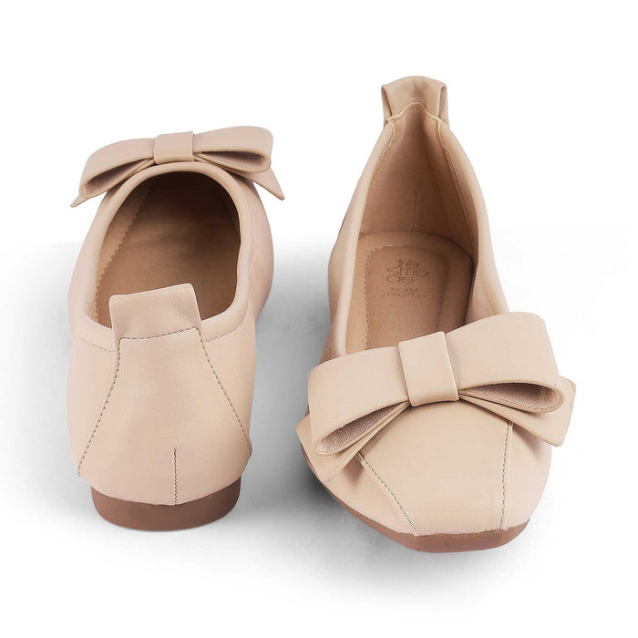 Treiu Beige Women's Super Comfortable Ballerinas Tresmode