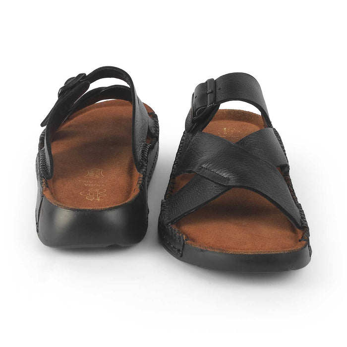 Tresmode Vagri Black Men's Sandals