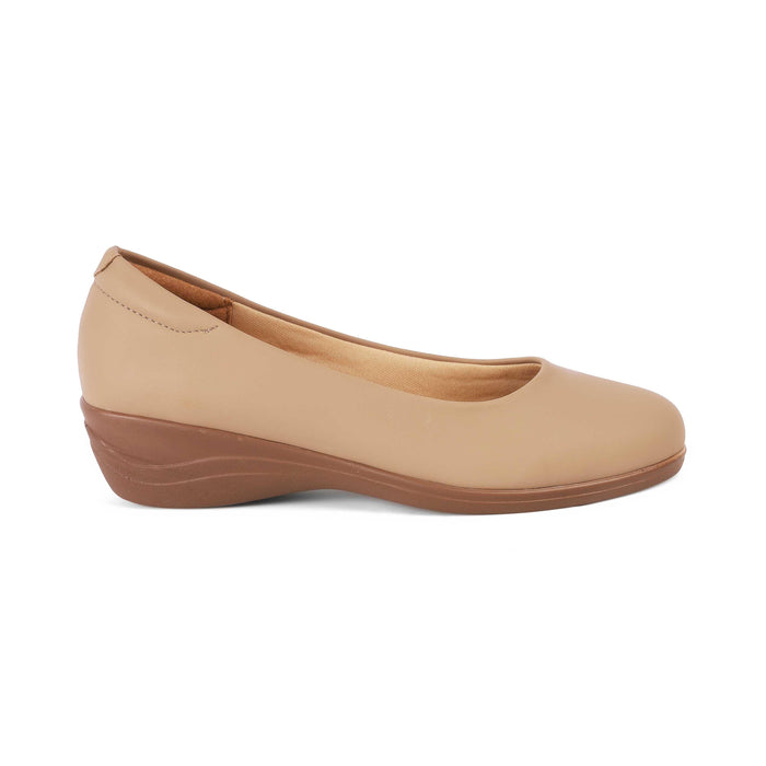 Vallersso Camel Women's Wedge Ballerinas Tresmode