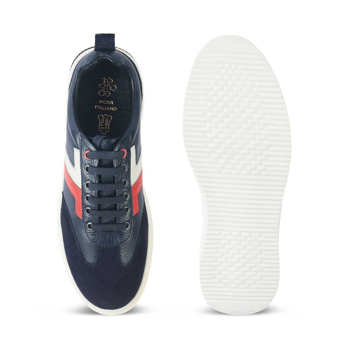 Vorsa Blue Men's Elegant Sneakers Tresmode