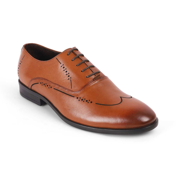 Yody Tan Men's Genuine Leather Lace Ups Tresmode