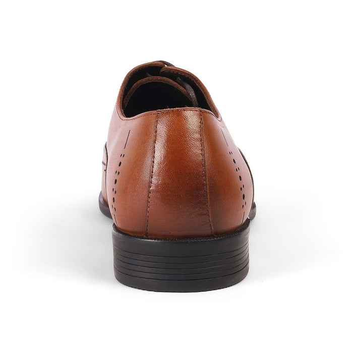 Yody Tan Men's Almond Shape Lace Ups Tresmode