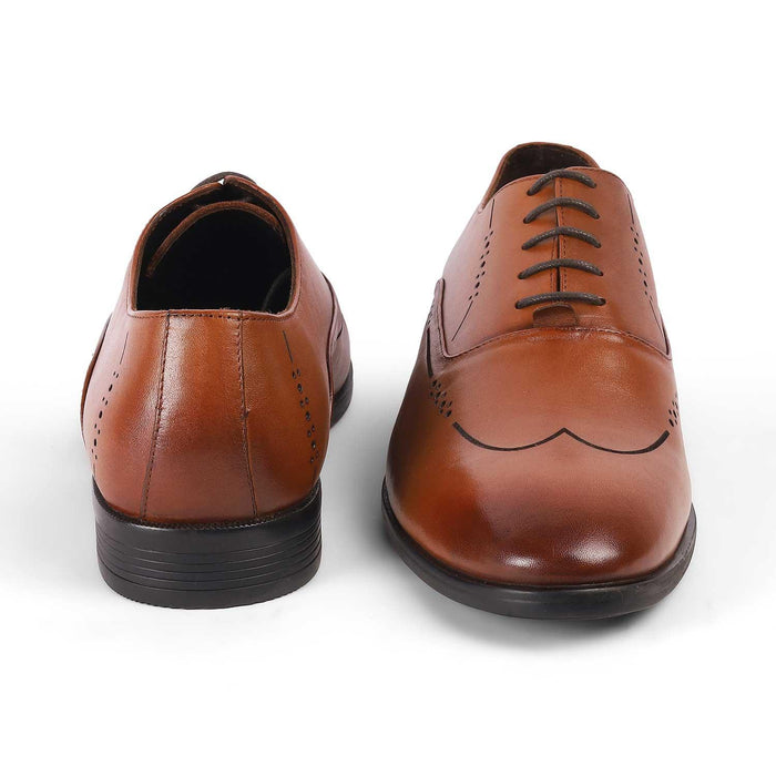 Yody Tan Men's TPR Sole Lace Ups Tresmode