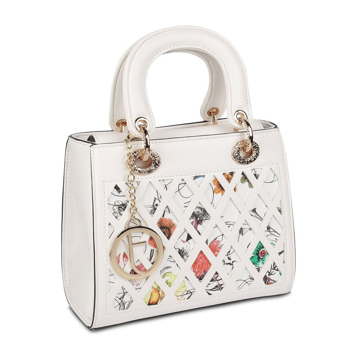 Tresmode White Women’s Flap Closure Sling Bag