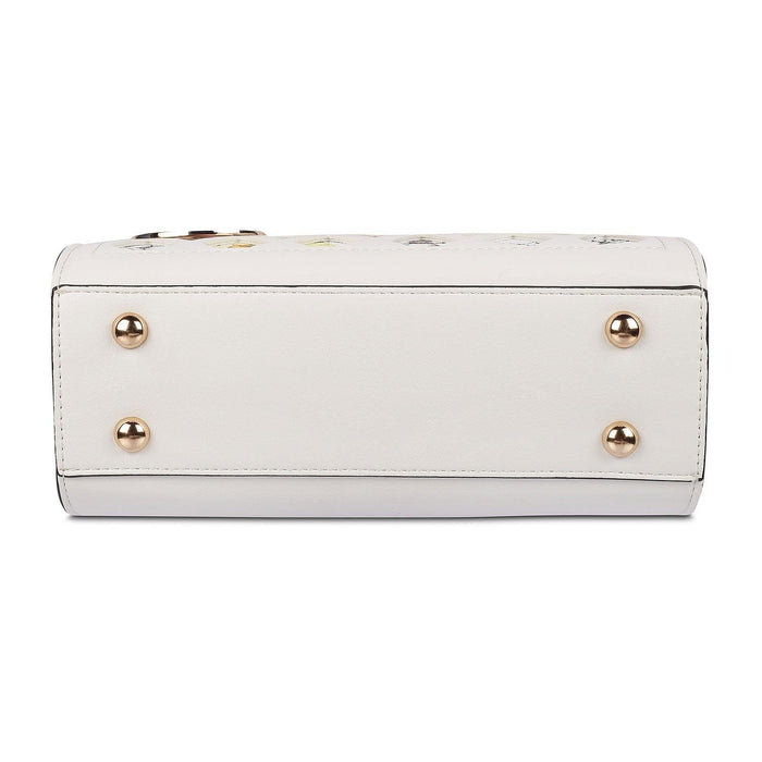 Tresmode White Womens Sling Bag With Detachable Straps