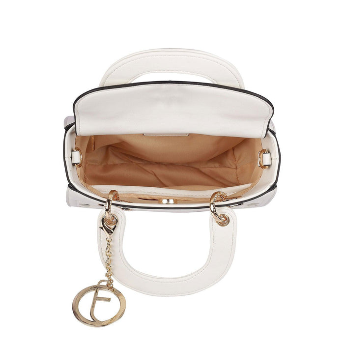 Tresmode White Womens Sling Bag With Detachable Straps