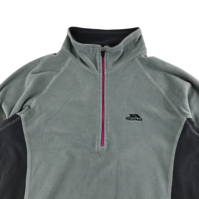 Trespass size M grey half zipper fleece