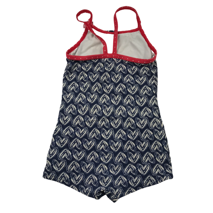 Tu 10-11 years navy blue heart swimsuit