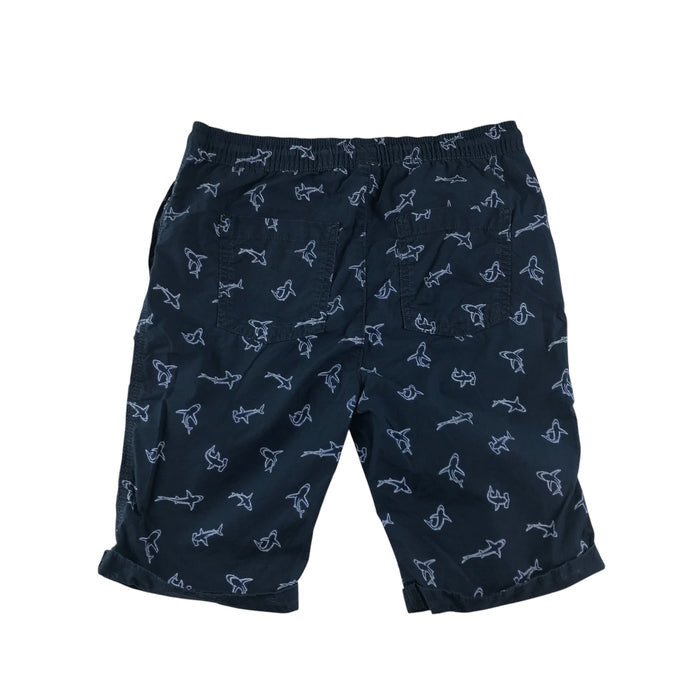 Tu 10-11 years navy shark print cotton shorts