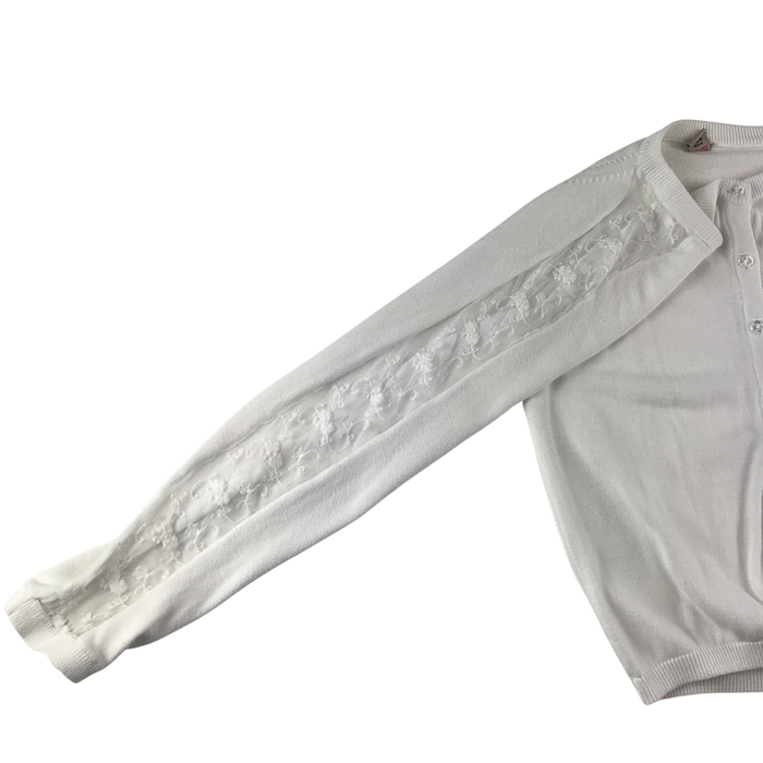 Tu 11-12 years white lace cardigan