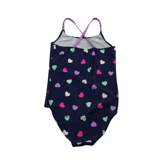 Tu 12-13 years navy blue hearts swimsuit
