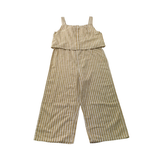 Tu 12-13 years yellow and white stripy jumpsuit