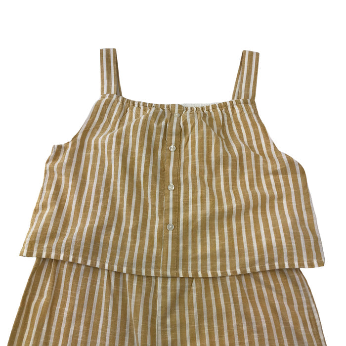 Tu 12-13 years yellow and white stripy jumpsuit