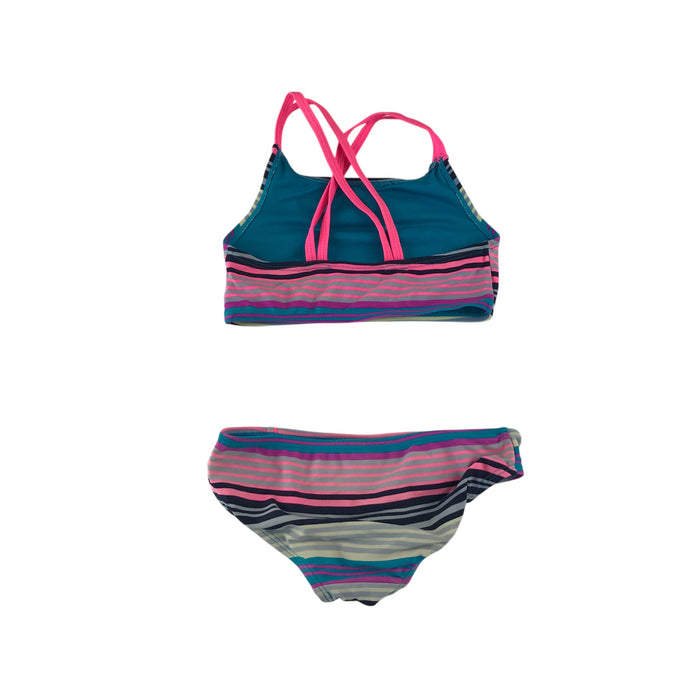Tu 4-5 years multicolour stripy 2 piece set swimsuit