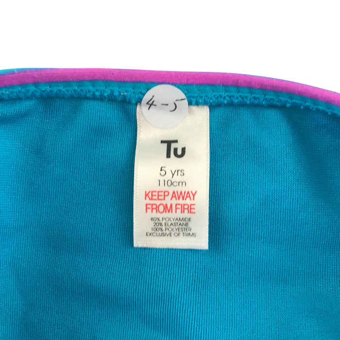 Tu 4-5 years multicolour stripy 2 piece set swimsuit