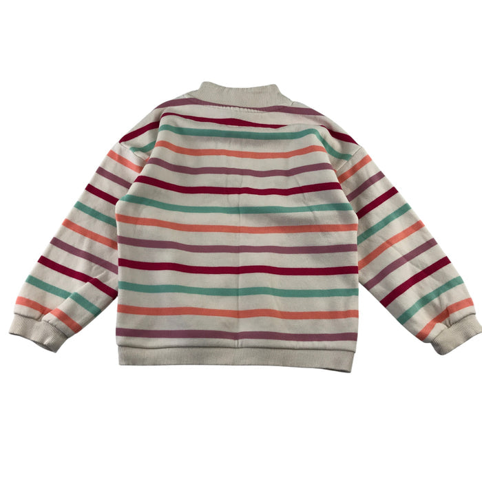 Tu 5-6 years multi-colour stripy sweater cotton polyester