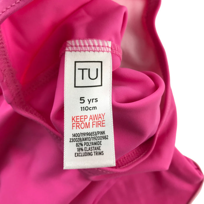 Tu 5-6 years pink butterfly swimsuit