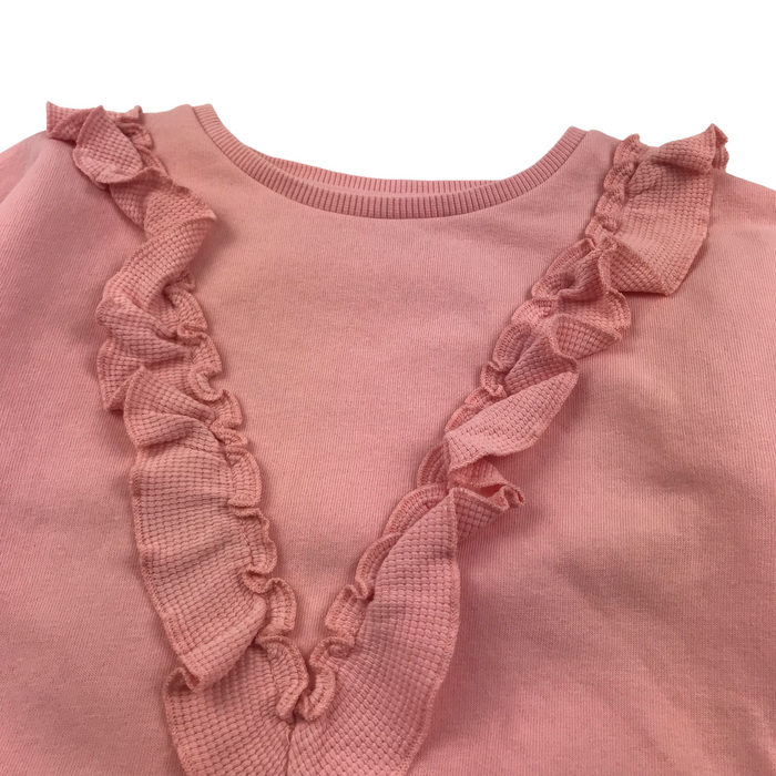 Tu 6 years pink frill detail sweater