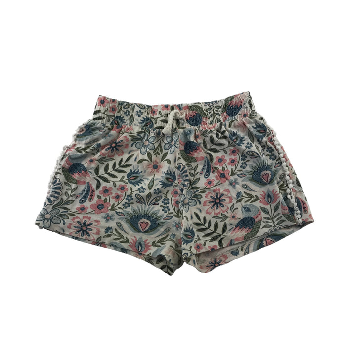 Tu 7 years navy and floral two pairs of cotton shorts