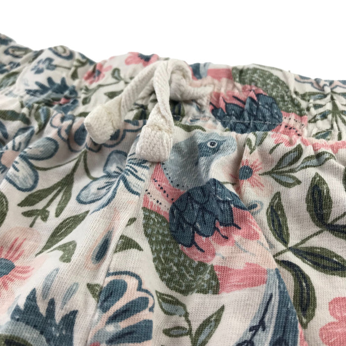 Tu 7 years navy and floral two pairs of cotton shorts