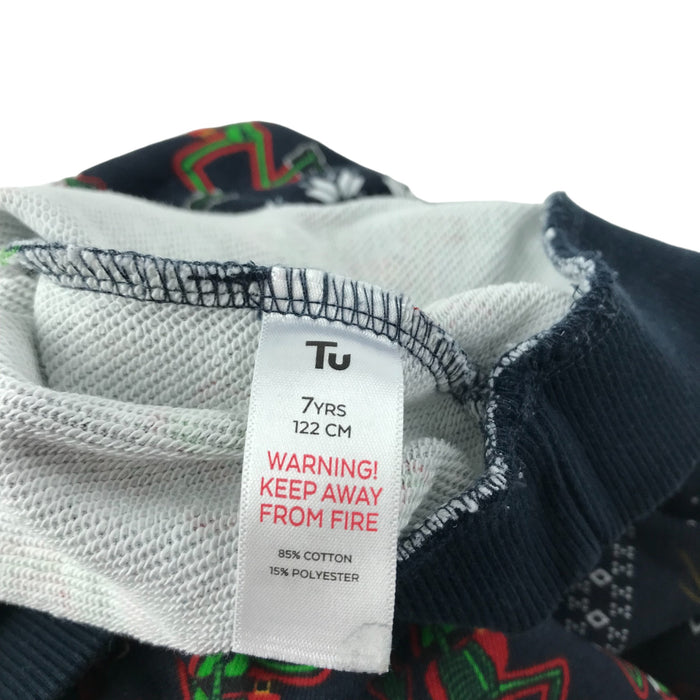 Tu 7 years navy festive santa jumper
