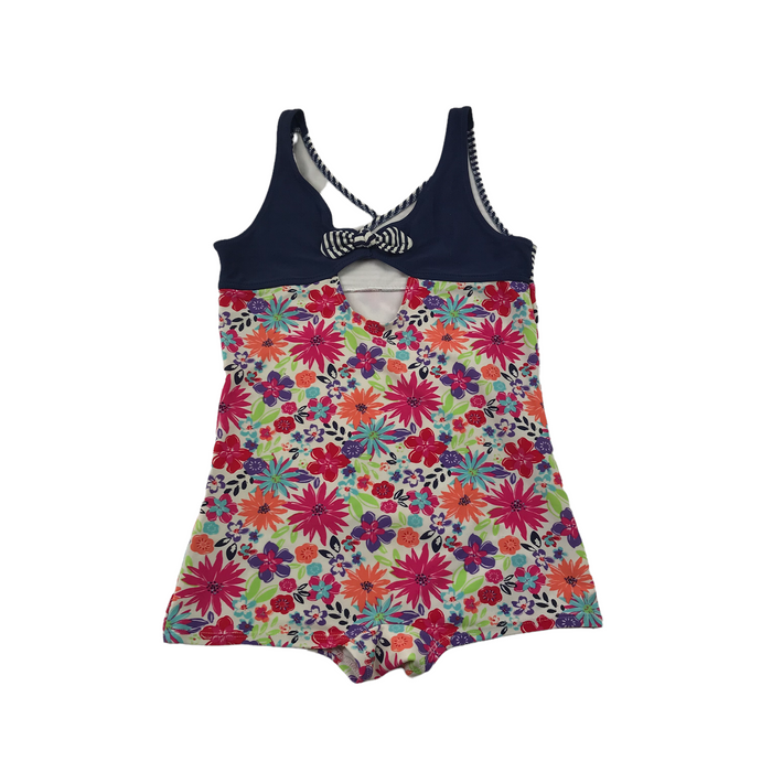 Tu 9-10 years white and floral swimsuit