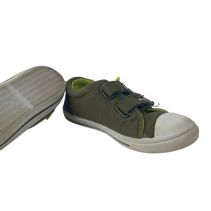 Tu size UK 11 (jr) khaki crocodile trainers