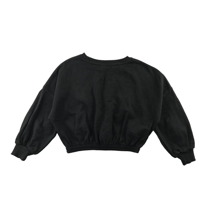 Tu sweater 7 years dark grey plain cropped baggy sleeve sweater