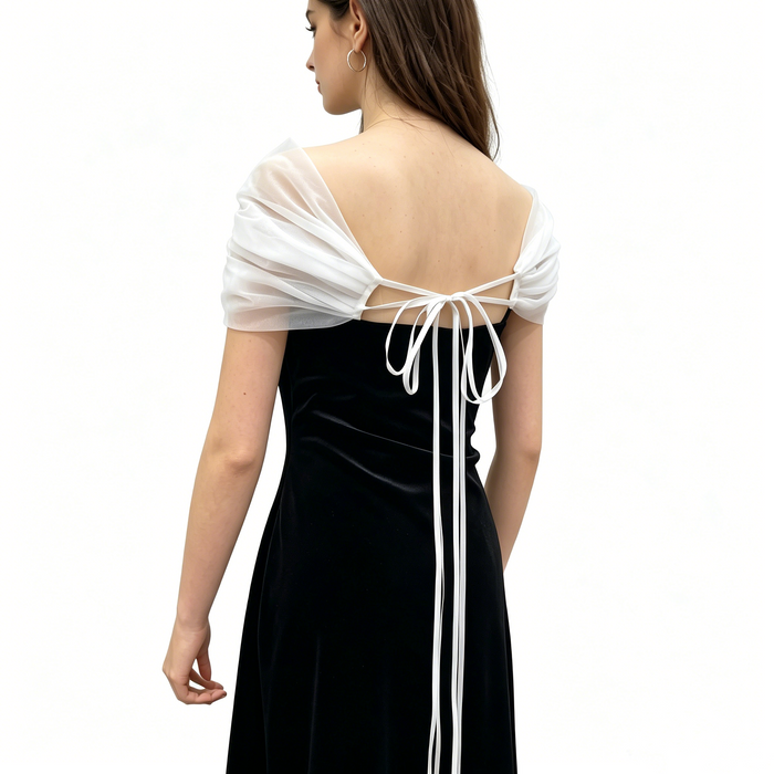 Tulle Off‑Shoulder Wrap Sleeve Accessory for Wedding Halloween