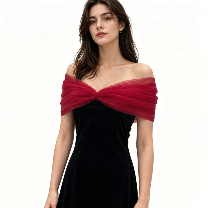 Tulle Off‑Shoulder Wrap Sleeve Accessory for Wedding Halloween