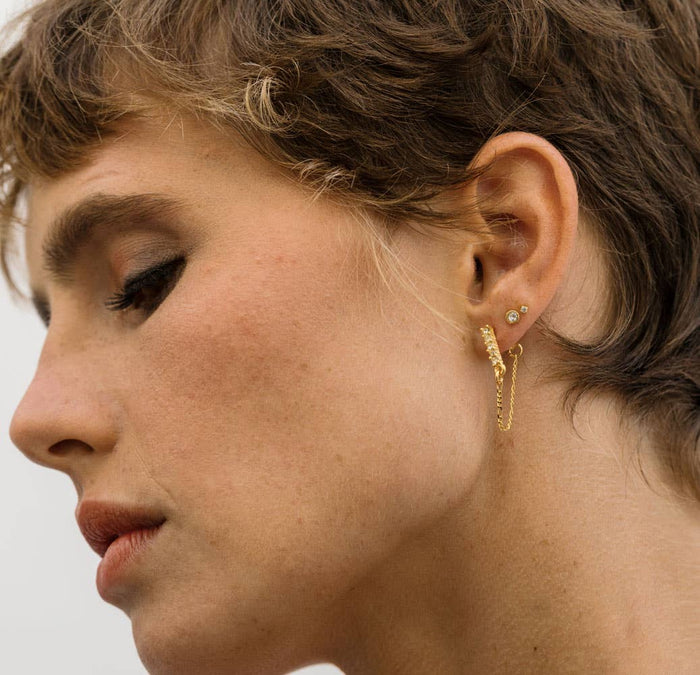 Turquoise Tiny Dot Stud Earring