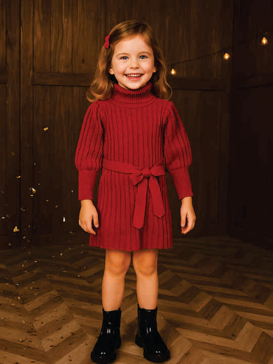 TURTLE NECK F.K DRESS VTM07-010