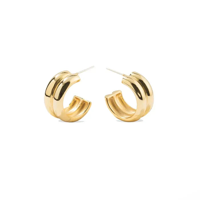 Twin Gold Hoops