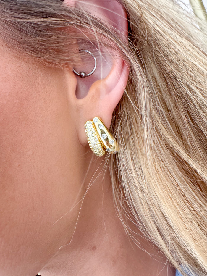 Twinkle Touch Earrings Gold