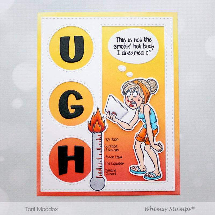 UGH! Word and Shadow Die Set - Whimsy Stamps